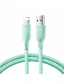 Joyroom Multi-Color Series SA34-AL3 USB-A / Lightning 3A kabel 1m - grön