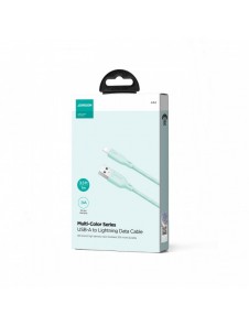 Joyroom Multi-Color Series SA34-AL3 USB-A / Lightning 3A kabel 1m - grön
