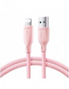 Joyroom Multi-Color Series SA34-AL3 USB-A / Lightning 3A kabel 1m - rosa