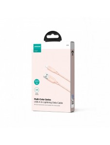 Joyroom Multi-Color Series SA34-AL3 USB-A / Lightning 3A kabel 1m - rosa