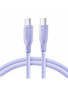 Joyroom Multi-Color Series SA34-CC3 USB-C / USB-C-kabel 60W Snabböverföring 1m - Lila