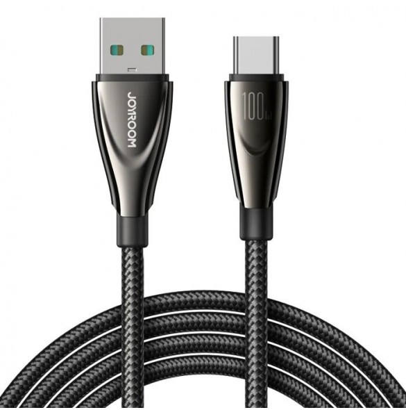 Joyroom Pioneer Series SA31-AC6 USB-A / USB-C-kabel 100W 1,2m - svart