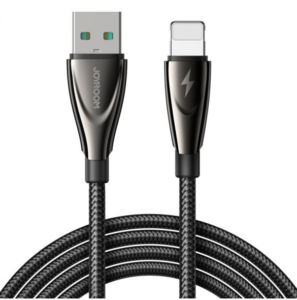 Joyroom Pioneer Series SA31-AL3 USB-A / Lightning 3A-kabel 1,2m - Svart