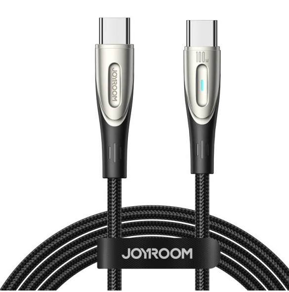 Joyroom Star-Light Series SA27-CC5 USB-C / USB-C-kabel 100W 1,2m - svart
