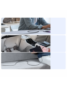 Joyroom Star-Light Series SA27-CC5 USB-C / USB-C-kabel 100W 1,2m - svart
