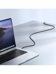 Joyroom Star-Light Series SA27-CC5 USB-C / USB-C-kabel 100W 1,2m - svart