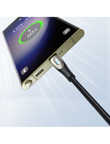 Joyroom Star-Light Series SA27-CC5 USB-C / USB-C-kabel 100W 2m - svart