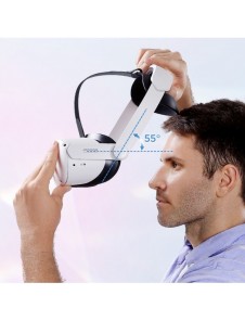 Joyroom-rem Oculus Quest 2 justerbart elastiskt band vit (JR-QS1)