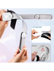 Joyroom-rem Oculus Quest 2 justerbart elastiskt band vit (JR-QS1)