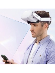 Joyroom-rem Oculus Quest 2 justerbart elastiskt band vit (JR-QS1)
