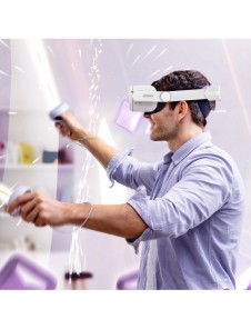 Joyroom-rem Oculus Quest 2 justerbart elastiskt band vit (JR-QS1)