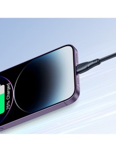 Joyroom USB - Lightning 2.4A kabel Surpass Series 2 m svart (S-UL012A11)