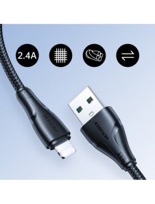 Joyroom USB - Lightning 2.4A kabel Surpass Series 2 m svart (S-UL012A11)