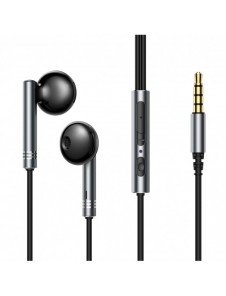 Joyroom Wired Series JR-EW06 trådbundna hörlurar, metall - mörkgrå