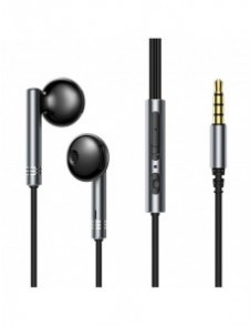 Joyroom Wired Series JR-EW06 trådbundna hörlurar, metall - mörkgrå