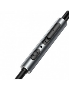 Joyroom Wired Series JR-EW06 trådbundna hörlurar, metall - mörkgrå