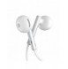 Joyroom Wired Series JR-EW06 hörlurar med tråd, metall - silver och vit
