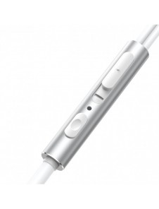 Joyroom Wired Series JR-EW06 hörlurar med tråd, metall - silver och vit