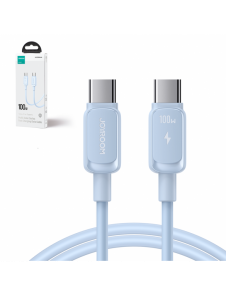 USB C - USB C-kabel 100W 1,2 m Joyroom S-CC100A14 - Blå