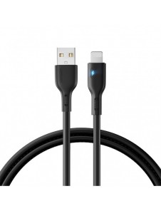 USB-kabel - Lightning 2,4A 1,2m Joyroom S-UL012A13 - svart