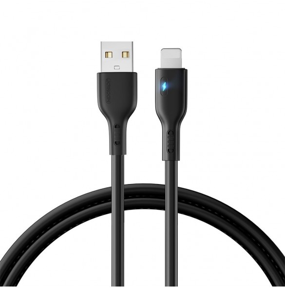 USB-kabel - Lightning 2,4A 1,2m Joyroom S-UL012A13 - svart