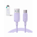 USB-kabel - USB C 3A 1,2 m Joyroom S-AC027A14 - lila