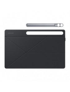 Flip-fodral med ställ för Samsung Galaxy Tab S9+ Smart Book Cover - svart BX810PBE