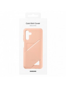 Samsung Card Slot Cover-fodral för Samsung Galaxy A13 5G silikonkort plånbok persika (EF-OA136TPEGWW)