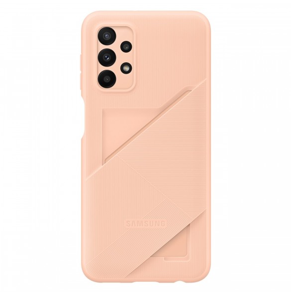 Samsung Card Slot Cover Fodral För Samsung Galaxy A23 5G Silikon Cover Card Plånbok Peach (EF-OA235TPEGWW)
