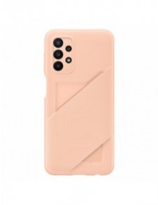 Samsung Card Slot Cover Fodral För Samsung Galaxy A23 5G Silikon Cover Card Plånbok Peach (EF-OA235TPEGWW)