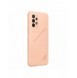 Samsung Card Slot Cover Fodral För Samsung Galaxy A23 5G Silikon Cover Card Plånbok Peach (EF-OA235TPEGWW)