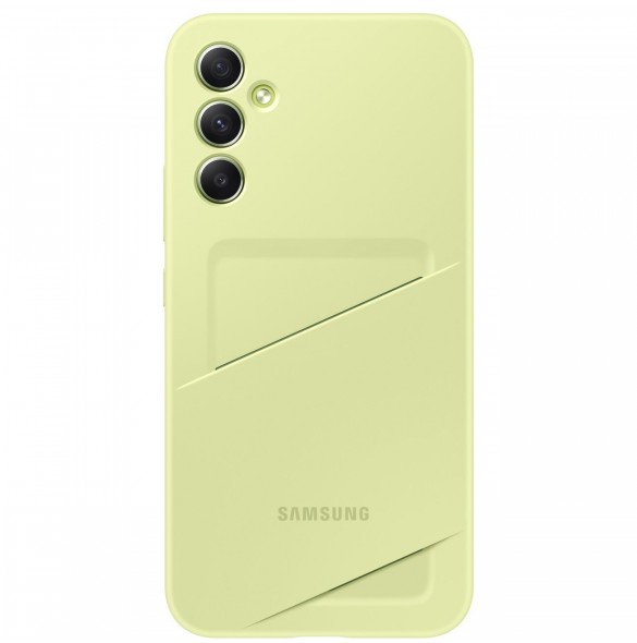 Samsung Card Slot Cover Case för Samsung Galaxy A34 5G Card Wallet Lime (EF-OA346TGEGWW)