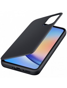 Samsung Smart View Wallet Case för Samsung Galaxy A34 5G skal med Smart Flip Window Card Wallet Black (EF-ZA346CBEGWW)
