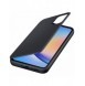 Samsung Smart View Wallet Case för Samsung Galaxy A34 5G skal med Smart Flip Window Card Wallet Black (EF-ZA346CBEGWW)