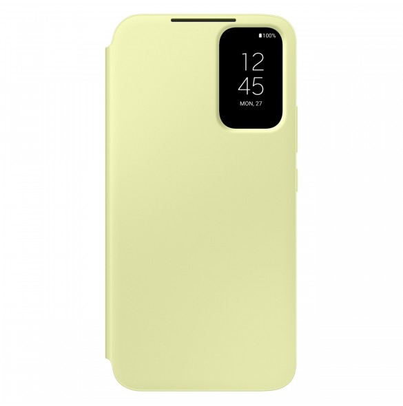 Samsung Smart View Wallet Case för Samsung Galaxy A34 5G skal med Smart Flip Window Card Wallet Lime (EF-ZA346CGEGWW)