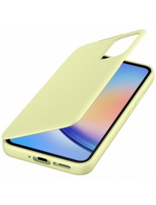 Samsung Smart View Wallet Case för Samsung Galaxy A34 5G skal med Smart Flip Window Card Wallet Lime (EF-ZA346CGEGWW)