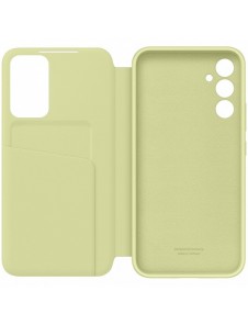 Samsung Smart View Wallet Case för Samsung Galaxy A34 5G skal med Smart Flip Window Card Wallet Lime (EF-ZA346CGEGWW)