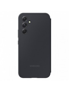 Samsung Smart View Wallet Case för Samsung Galaxy A54 5G skal med Smart Flip Window Card Wallet Black (EF-ZA546CBEGWW)