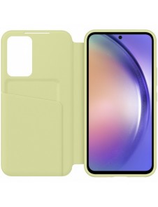 Samsung Smart View Wallet Case för Samsung Galaxy A54 5G skal med Smart Flip Window Card Wallet Lime (EF-ZA546CGEGWW)