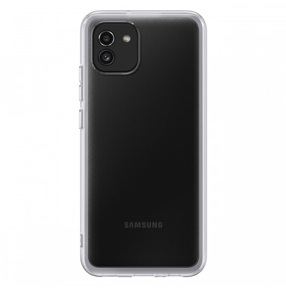 Samsung Soft Clear Cover-fodral Samsung Galaxy A03 transparent (EF-QA036TTEGEU)