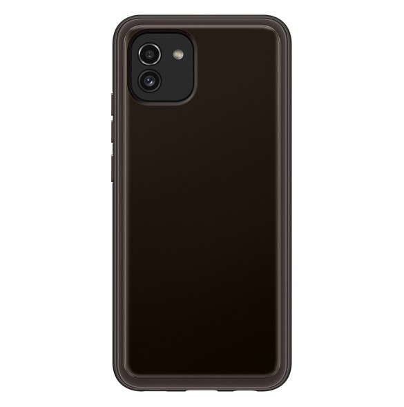 Samsung Soft Clear Cover för Samsung Galaxy A03 svart (EF-QA036TBEGEU)