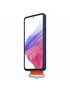 Silikonfodral med rem från Samsung till Samsung galaxy a53 5g marinblå (ef-ga536tnegww)