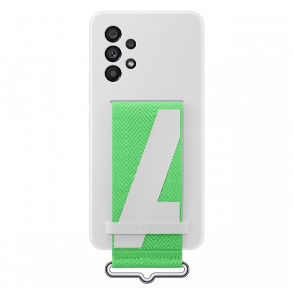 Samsung Strap Silicone Cover Case Cover för Samsung Galaxy A53 5G vit (EF-GA536TWEGWW)