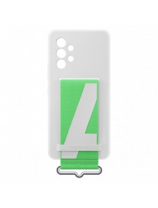 Samsung Strap Silicone Cover Case Cover för Samsung Galaxy A53 5G vit (EF-GA536TWEGWW)