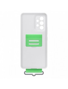 Samsung Strap Silicone Cover Case Cover för Samsung Galaxy A53 5G vit (EF-GA536TWEGWW)