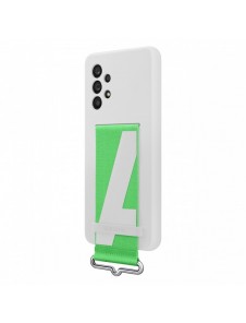 Samsung Strap Silicone Cover Case Cover för Samsung Galaxy A53 5G vit (EF-GA536TWEGWW)