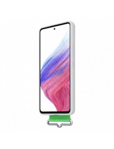 Samsung Strap Silicone Cover Case Cover för Samsung Galaxy A53 5G vit (EF-GA536TWEGWW)