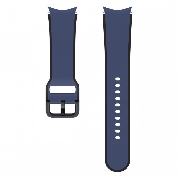 Samsung tvåfärgade sportband för Samsung Galaxy Watch 4/4 Classic / 5/5 Pro (20 mm, M / L) blå (ET-STR91LNEGEU)