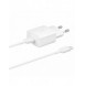 Samsung USB-väggladdare Typ C 15W PD AFC + USB-kabel Typ C vit (EP-T1510XWEGEU)