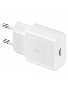 Samsung USB-väggladdare Typ C 15W PD AFC + USB-kabel Typ C vit (EP-T1510XWEGEU)